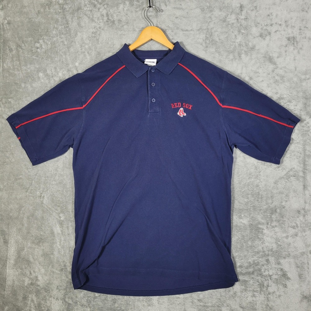 Boston Red Sox Shirt Mens XL MLB Baseball Polo Embroidered CSA Vintage